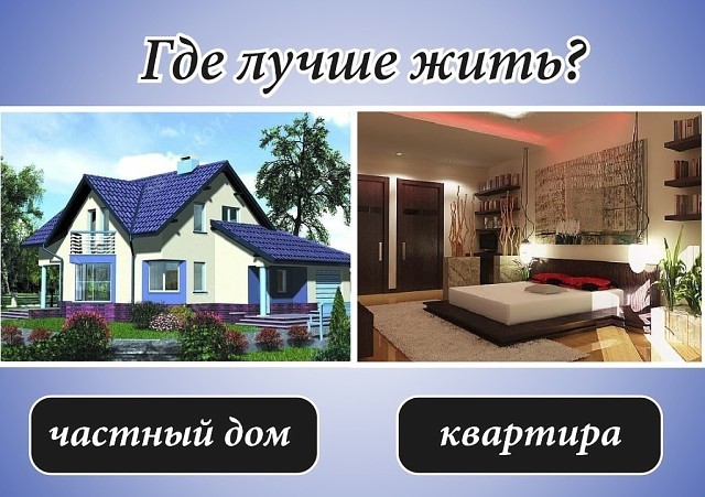 Что лучше: собственный благоустроенный дом или квартира?